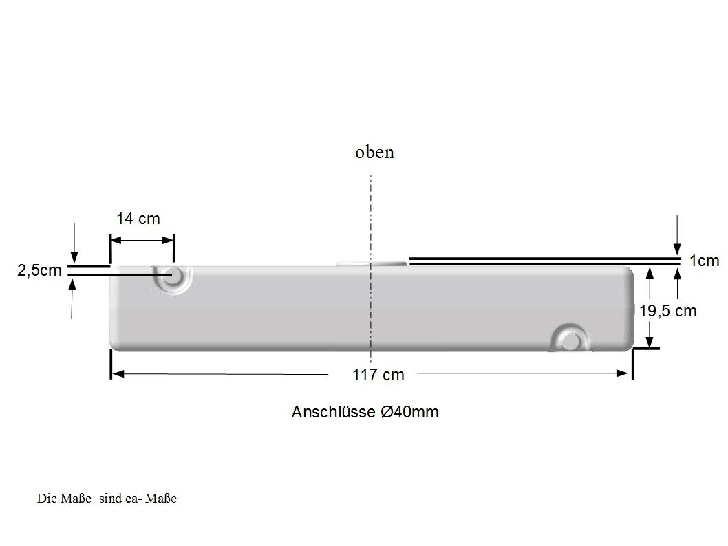 Wassertank 118 Liter