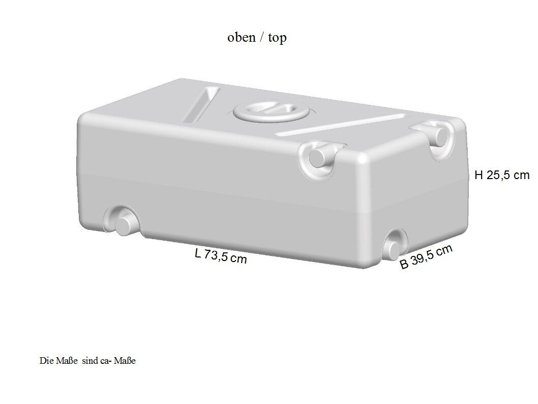 Wassertank 63 Liter