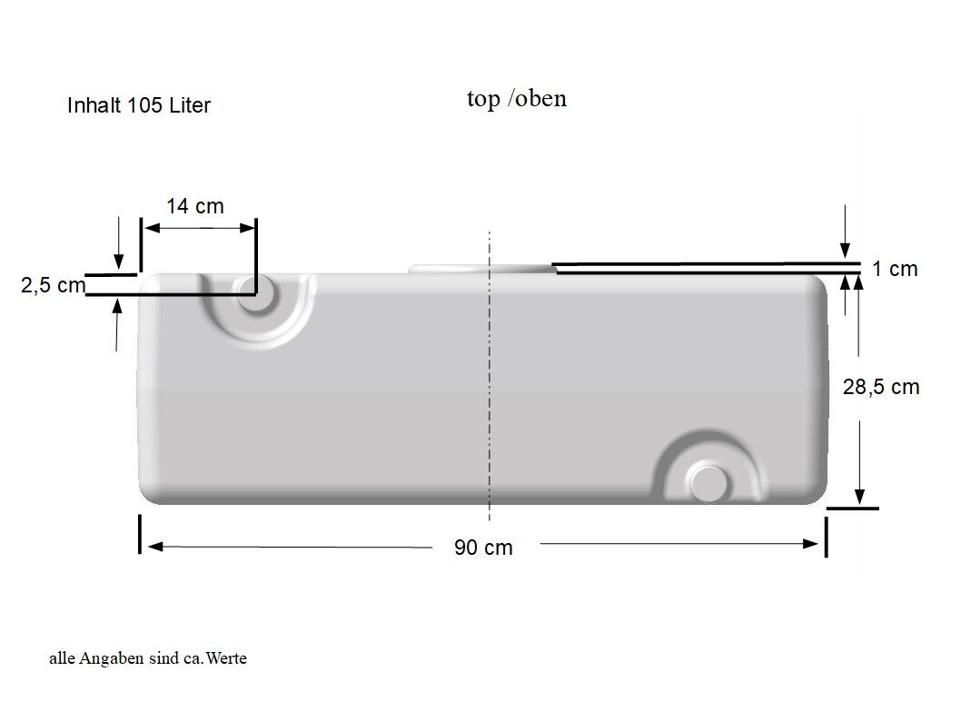 Wassertank 105 Liter