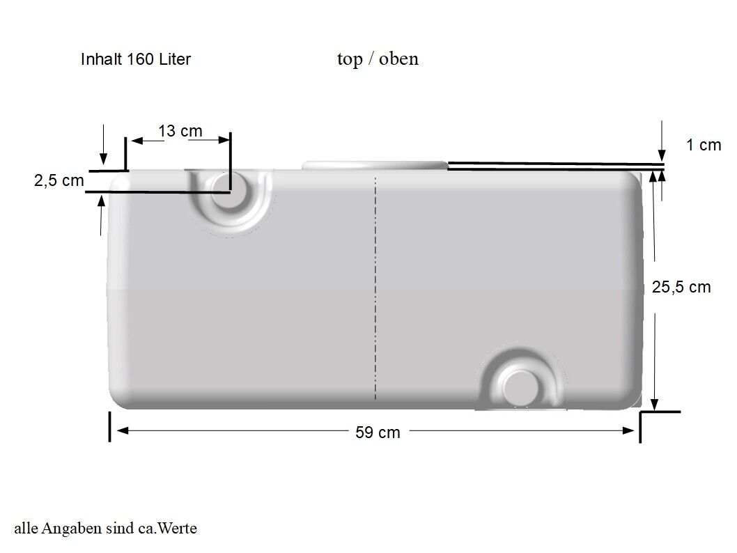 Wassertank 160 Liter