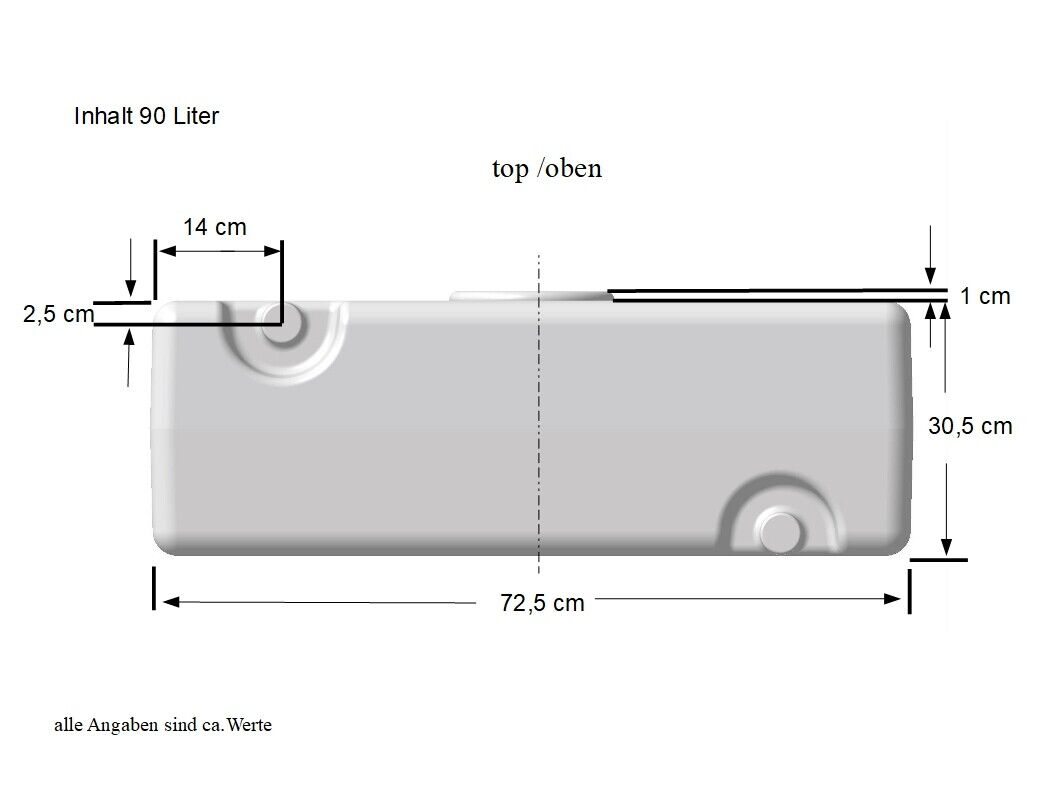 Wassertank 90 Liter