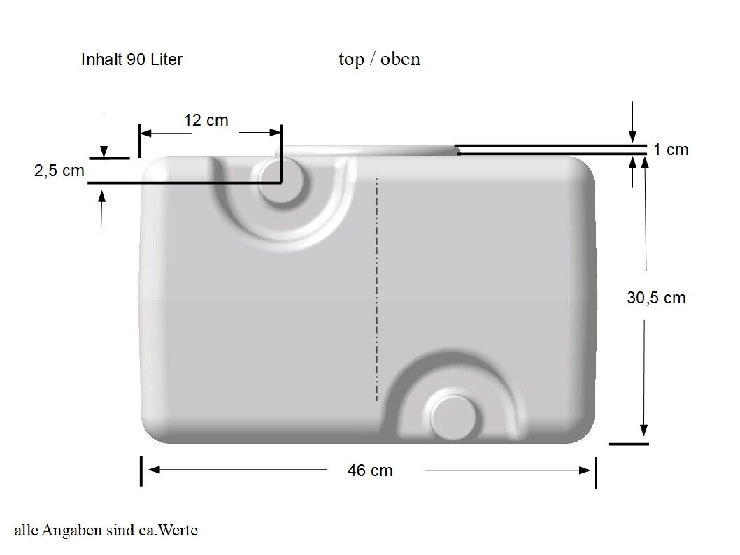 Wassertank 90 Liter