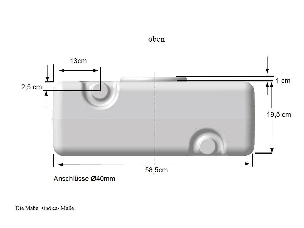 Wassertank 118 Liter